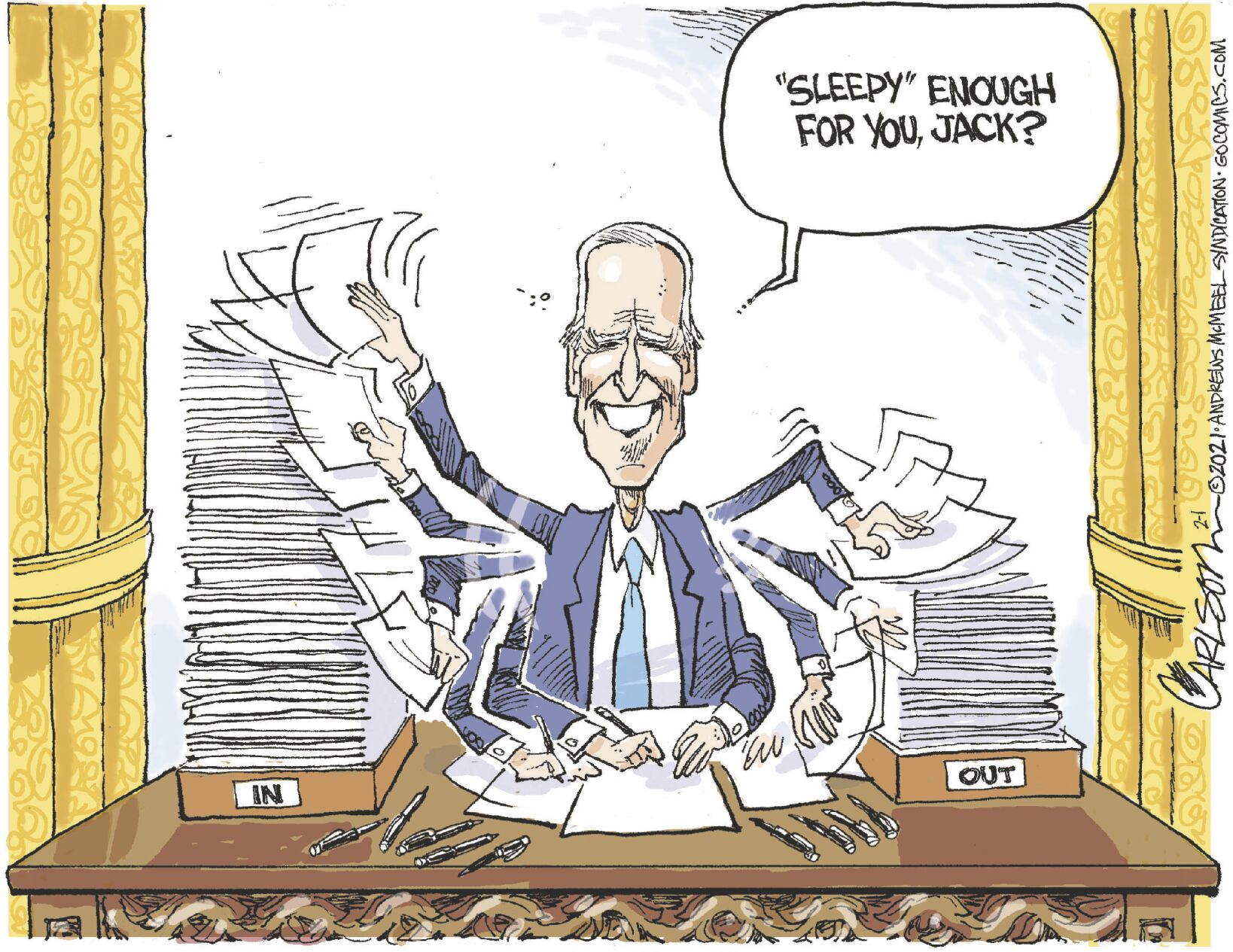 The latest editorial cartoon